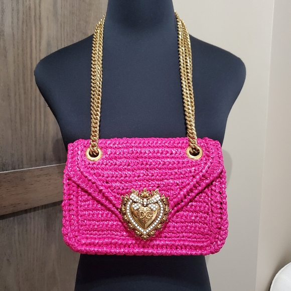 Dolce & Gabbana Devotion Raffia Bag - Picture 3 of 12